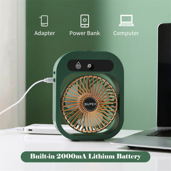 Air Conditioning Fan Desk Misting - Image 2