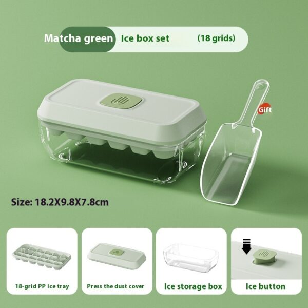 32 Grid Silicone Ice Cube Tray Mould With Lid Shovel Storage - Image 7